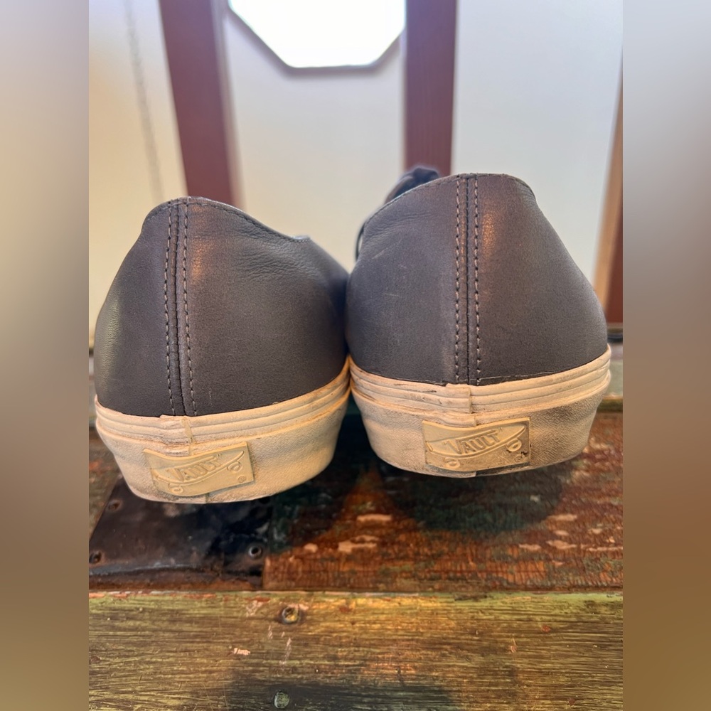Vans two tone leather and suede gray sneakers - Picture 4 of 6